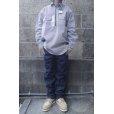 画像12: KEY (キー) Long Sleeve Zip Front Logger Shirt ヒッコリーストライプ