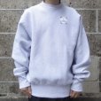画像1: CAMBER (キャンバー) CROSS KNIT CREW NECK グレー (1)