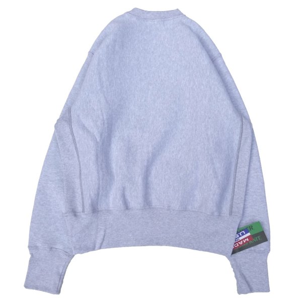 画像2: CAMBER (キャンバー) CROSS KNIT CREW NECK グレー