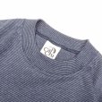 画像3: CalCru (カルクルー) 5.5oz Adult 1/16 microstripe T-shirt ネイビー