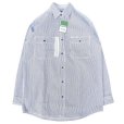 画像1: KEY (キー) Long Sleeve Button Front Logger Shirt ヒッコリーストライプ (1)