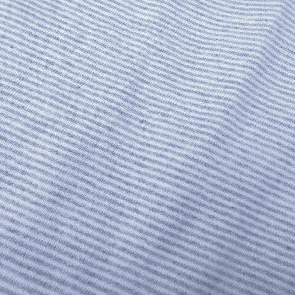 画像4: CalCru (カルクルー) 5.5oz Adult 1/16 microstripe T-shirt アッシュ/ホワイト