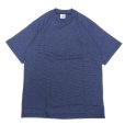 画像1: CalCru (カルクルー) 5.5oz Adult 1/16 microstripe T-shirt ネイビー (1)