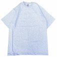 画像1: CalCru (カルクルー) 5.5oz Adult 1/16 microstripe T-shirt アッシュ/ホワイト (1)