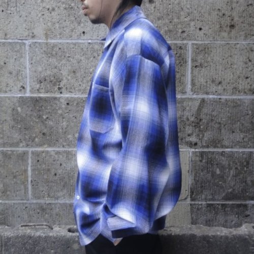 他の写真2: CalTop (キャルトップ) OMBRE CHECK L/S SHIRTS ロイヤル/ホワイト