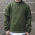 画像1: CAMBER (キャンバー) X-TREME WEIGHT JERSEY HENLEY NECK オリーブ (1)
