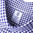 画像3: GAMBERT SHIRT (ギャンバートシャツ) B/D SHIRT BROADCLOTH GINGHAM CHECKS ネイビーギンガム