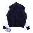 画像2: GAME SPORTSWEAR (ゲームスポーツウェア) Varsity Wool Leather Jacket ダークネイビー (2)