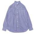 画像1: GAMBERT SHIRT (ギャンバートシャツ) B/D SHIRT BROADCLOTH GINGHAM CHECKS ネイビーギンガム (1)