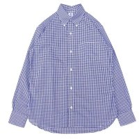 GAMBERT SHIRT (ギャンバートシャツ) B/D SHIRT BROADCLOTH GINGHAM CHECKS ネイビーギンガム