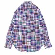 画像2: SERO (セロ) B.D. REGULAR SHIRT PATCHWORK クレイジー (2)