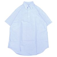 SERO (セロ ) B.D. SHORT SLEEVE PO SHIRT OXFORD ブルー