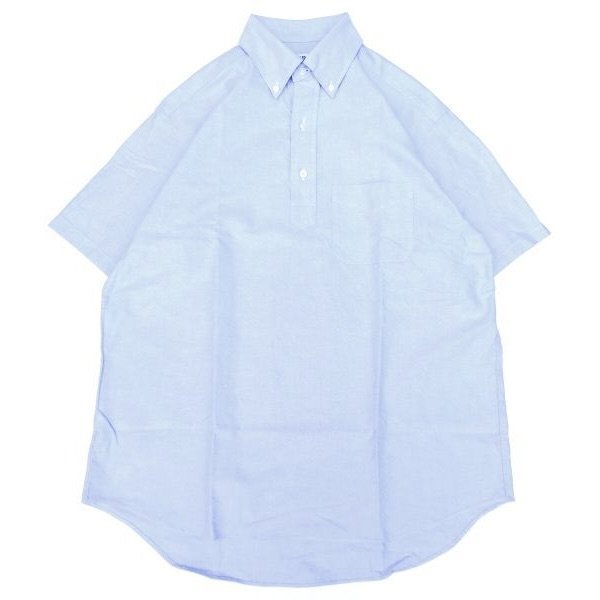 画像1: SERO (セロ ) B.D. SHORT SLEEVE PO SHIRT OXFORD ブルー