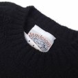 画像3: Jamieson’s (ジャミーソンズ) Plain Saddle Shoulder crew neck ブラック