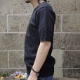 画像2: gicipi (ジチピ) COTTON KNIT TEE ブラック (2)