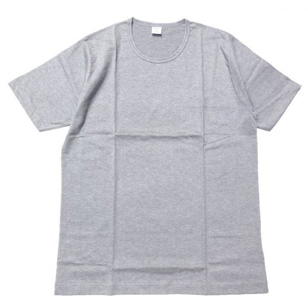 画像1: gicipiI (ジチピ) CREW NECK POCKET T-Shirt グレー