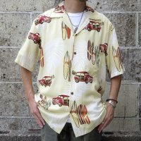TWO PALMS (トゥーパームス) S/S Hawaiian Shirt / Rayon WOODY ベージュ