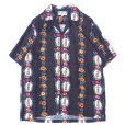 画像1: TWO PALMS (トゥーパームス) S/S Hawaiian Shirt Hula Dolls ブラック (1)