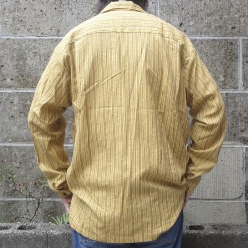 他の写真3: TWO PALMS (トゥーパームス) L/S with side slit ロバートカフマン ファブリック / Ponderosa plaids オークル ”SAMPLE”