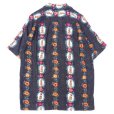 画像2: TWO PALMS (トゥーパームス) S/S Hawaiian Shirt Hula Dolls ブラック (2)