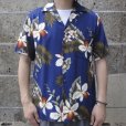 画像4: TWO PALMS (トゥーパームス) S/S Hawaiian Shirt HAWAIIAN ORCHID ネイビー
