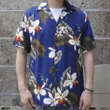 TWO PALMS (トゥーパームス) S/S Hawaiian Shirt HAWAIIAN ORCHID ネイビー