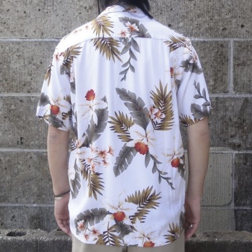 他の写真3: TWO PALMS (トゥーパームス) S/S Hawaiian Shirt HAWAIIAN ORCHID ホワイト
