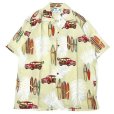 画像1: TWO PALMS (トゥーパームス) S/S Hawaiian Shirt / Rayon WOODY ベージュ (1)