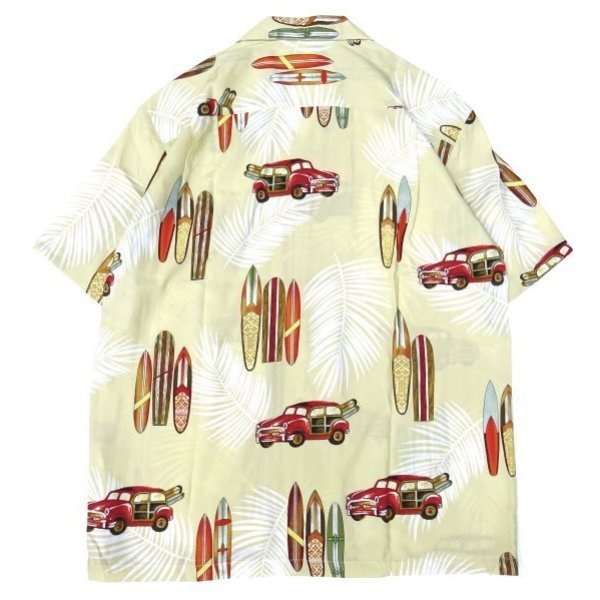画像2: TWO PALMS (トゥーパームス) S/S Hawaiian Shirt / Rayon WOODY ベージュ