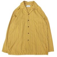 TWO PALMS (トゥーパームス) L/S with side slit ロバートカフマン ファブリック / Ponderosa plaids オークル ”SAMPLE”