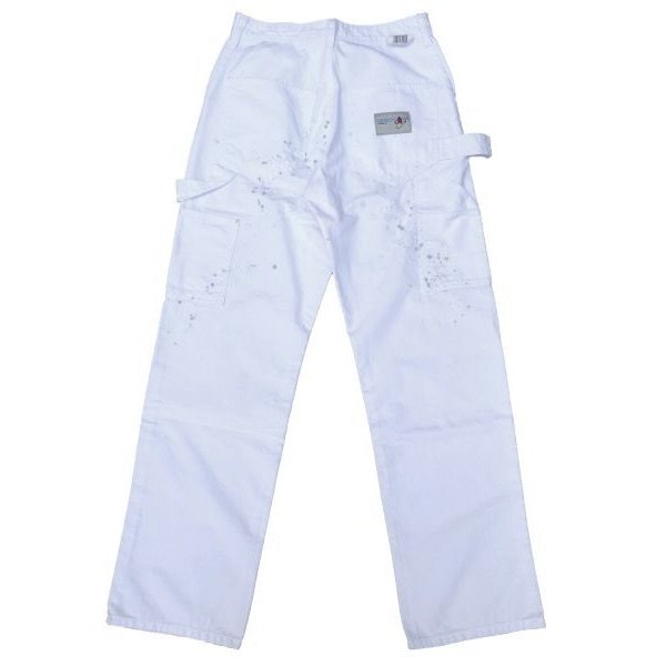 画像2: TRADESMANS (トレイズマン) PAINTER PANTS with PAINT ホワイト