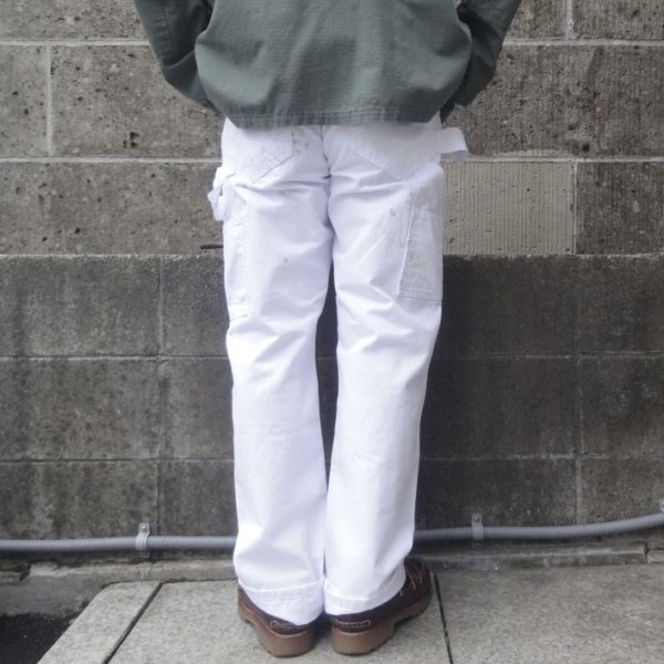 画像7: TRADESMANS (トレイズマン) PAINTER PANTS with PAINT ホワイト