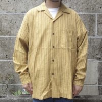 TWO PALMS (トゥーパームス) L/S with side slit ロバートカフマン ファブリック / Ponderosa plaids オークル ”SAMPLE”