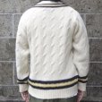 画像3: DULYN KNITWEAR (デュリンニットウェア) CRIKET P/O SWEATER アラン/ ネイビー/ ゴールド