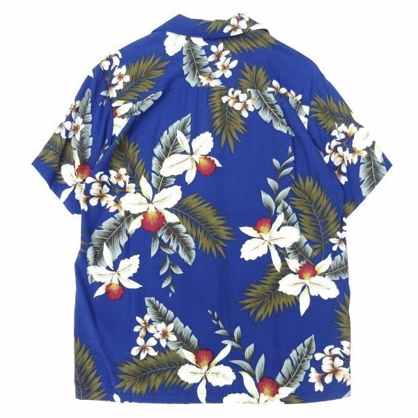 画像2: TWO PALMS (トゥーパームス) S/S Hawaiian Shirt HAWAIIAN ORCHID ネイビー