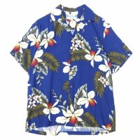 TWO PALMS (トゥーパームス) S/S Hawaiian Shirt HAWAIIAN ORCHID ネイビー