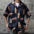 画像4: TWO PALMS (トゥーパームス) S/S Hawaiian Shirt / Rayon WOODY ブラック