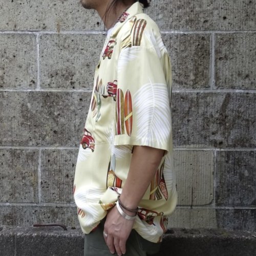 他の写真2: TWO PALMS (トゥーパームス) S/S Hawaiian Shirt / Rayon WOODY ベージュ