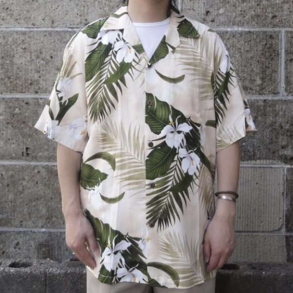 画像4: TWO PALMS (トゥーパームス) S/S Hawaiian Shirt GINGER クリーム