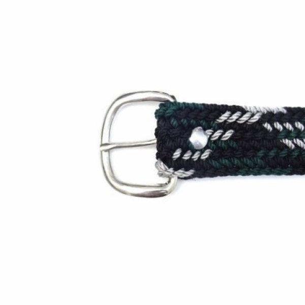 画像3: Brushy Creek Belt & Buckle Co. (ブラッシークリーク) Nylon Web Belt ハンターグリーン