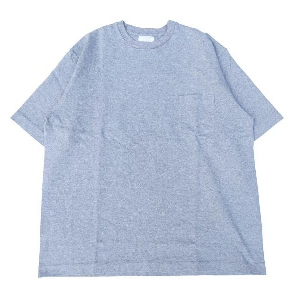 画像1: MIDA (ミダ) CREW NECK POCKET TEE S/S ヘザーグレー