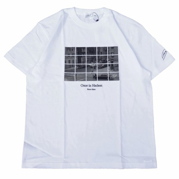 画像1: Filphies (フィルフィーズ) SHORT SLEEVE PRINT T-SHIRT Harlem view on 112 street ホワイト