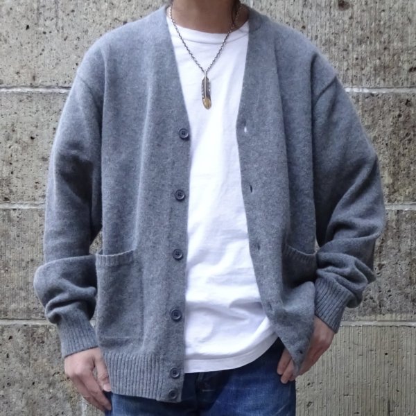 画像4: Mars Knitwear (マーズニットウェア) LAMBSWOOL V-NECK 2PKT CARDIGAN グレーミックス