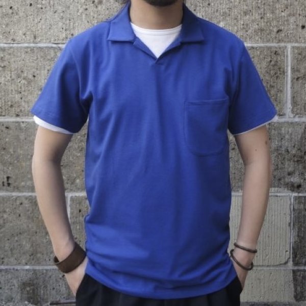 画像4: UNIVERSAL WORKS (ユニバーサルワークス) PIQUET SHIRTS FINE PIQUET ロイヤルブルー