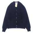 画像1: Mars Knitwear (マーズニットウェア) LAMBSWOOL V-NECK 2PKT CARDIGAN ブラック (1)