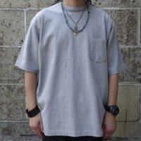 MIDA (ミダ) CREW NECK POCKET TEE S/S ヘザーグレー