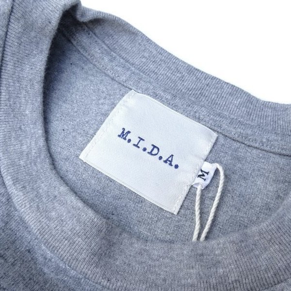画像3: MIDA (ミダ) CREW NECK POCKET TEE S/S ヘザーグレー