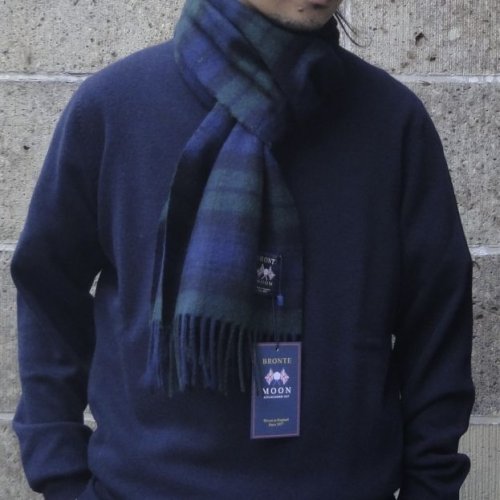 他の写真1: BRONTE by MOON (ブロンテバイムーン) Dales Scarves - Tartan Check ブラックウォッチ