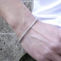 FIRST AMERICAN TRADERS (ファーストアメリカントレーダーズ) SILVER BLACELET スリム DNA