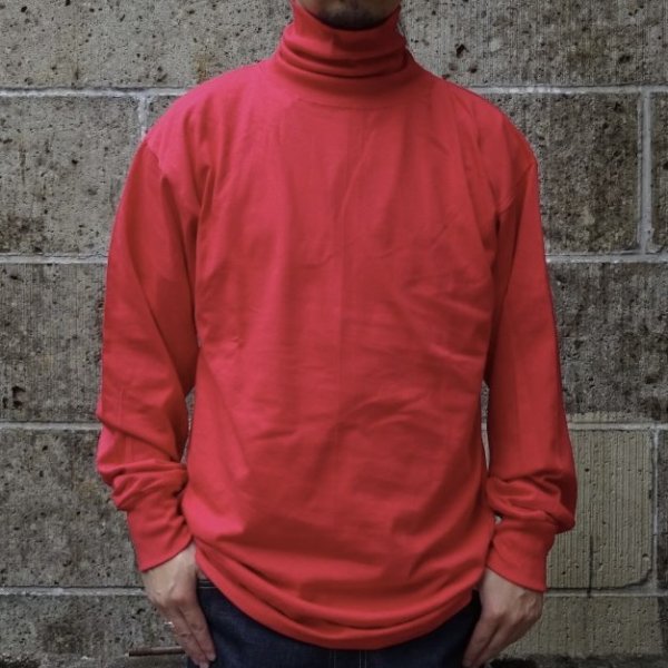 画像4: LIFEWEAR (ライフウェア) LONG SLEEVE TURTLENECK TEE レッド